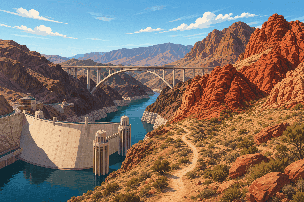 Day 3 solo travel highlights near Las Vegas featuring Hoover Dam and Red Rock Canyon